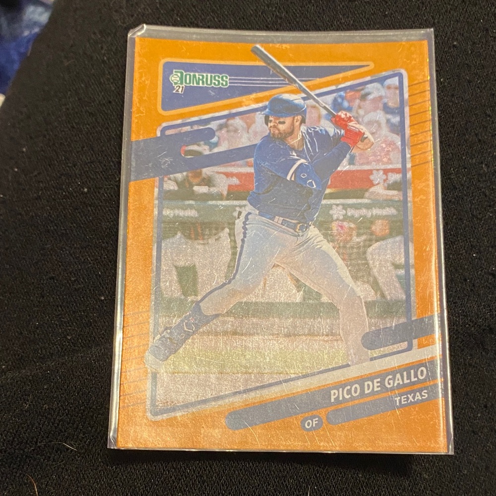 JOEY GALLO 2021 PANINI DONRUSS #189 "PICO DE GALLO" ORANGE FOIL PARALLEL INSERT